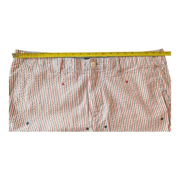 Tommy Hilfiger Stars & Stripes 9" Shorts Cotton Seersucker, Size 40 Mens - Picture 9 of 11